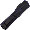 Heretic Colossus OTF (H03914ABRKPU) - 3.50" Two-Toned CPM-MagnaCut Drop Point Plain Edge, Breakthrough Purple Aluminum Handle w/Black Grip Inlays