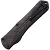Heretic Knives Manticore S OTF Automatic (H0336APUCF) - 2.60" Black Elmax Drop Point Plain Edge Blade, Black Aluminum Front Handle, Purple and Black Carbon Fiber Back Handle