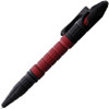 Heretic Thoth Bolt Action Tactical Pen (H038ALRD) Red Titanium Center Barrel, Red Bolt, Black Tail & End Caps