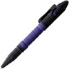 Heretic Thoth Bolt Action Tactical Pen (H038ALPU) Purple Titanium Center Barrel, Purple Bolt, Black Tail & End Caps