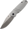 Kansept Turaco (K2049A1) 2.85" CPM-S35VN Satin Drop Point Plain Blade, Bead Blasted Titanium Handle