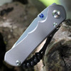 Chris Reeve Small Inkosi Insingo, 3.6" CPM-S45VN Stonewash Plain Blade (SIN-1022)