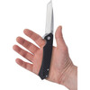 Case Kinzua Flipper Knife (64684) - 3.4" CPM-S35VN Tanto Point Blade, Black Textured Anodized Aluminum Handle