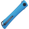 CRKT Kalbi (CR7540) 3.28" Acuto 440 Satin Drop Point Plain Blade, Blue Textured Aluminum Handle