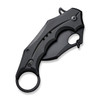 Civivi Incisor II (C16016B1) 2.02" Black Nitro-V Karambit Plain Blade, Black Aluminum Handle, Button Lock