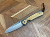 Chris Reeve Large Sebenza 31 Box Elder Inlay, 3.61" CPM MagnaCut Stonewashed Insingo Blade, Glass-Blasted Handle (L31-1126)