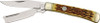 Rough Ryder Razor Trapper (RR072) 440A Stainless Steel Mirror Finished Clip and Razor Blade, Amber Bone Handle, Nickel Silver Bolsters