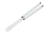 Squid Industries Squiddy Trainer SQUIDDY-WHITE — 5.20" white CPVC unsharpened trainer blade, white CPVC monoblock channel handles, TSA-friendly, USA made