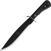 Kukrax Wildland MOST Knife Monolithic Full Tang (KU-1135) -11.375" 1075 High Carbon Steel Black Traction Powder Coating, Black Canvas Micarta Handle - Kydex Sheath