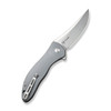 Civivi Synergy4 (C21018A-2) 3.94" Nitro-V Satin Trailing Point Plain Blade, Gray G-10 Handle