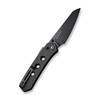 Civivi Vision FG Superlock (C22036-1) 3.54" Black Nitro-V Reverse Tanto Plain Blade, Black G-10 Handle