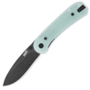 KNAFS Lander EDC Knife (KNAFS-00185) 2.75" Black Stonewash 14C28N Drop Point Plain Blade, Natural G-10 Handle with Fast Swap Scales