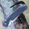 Chris Reeve Knives Sebenza 31 Black Canvas Micarta Inlays - 3.6" Stonewash CPM-MagnaCut) L31-1200, Date of Birth August 15, 2023