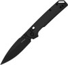 Kershaw Iridium (2038BLK) 3.4" D2 Black Plain Spear Point Blade, Black Aluminum Handle