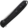 Karbon Knives Tidbit (KARB106) 3" Bohler N690 Satin Drop Point Plain Blade, Black PVD Coated Stainless Steel Handle