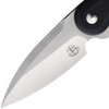 Begg Knives Mini Glimpse (BG002) 3" D2 Satin Drop Point Plain Blade, Black G-10 Handle