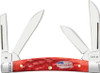Case Small Congress 10747 - Dark Red Jig Bone Handle (6468  SS)