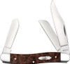 Case Stockman 64065 - Brown Maple Burl Smooth Wood (7347 SS)