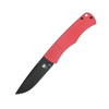 CobraTec Knives Vorpal Hidden Release CTVORPALRED, 3" D2 Titanium Coated Steel Drop Point Plain Black Blade, Red Textured Aluminum Handle