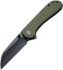 Civivi Elementum (C18062AF-2) 2.97" Nitro-V Satin Wharncliffe Plain Black Blade, Green G-10 Handle