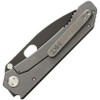 Medford Deployment Framelock (MD002DPQ10TMSS) 4" PVD Coated D2 Drop Point Plain Blade, Olive Drab Green G-10 Front Handle, Tumbled Titanium Back Handle Silver Hardware
