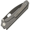 Medford Deployment Framelock (MD002DPQ10TMSS) 4" PVD Coated D2 Drop Point Plain Blade, Olive Drab Green G-10 Front Handle, Tumbled Titanium Back Handle Silver Hardware