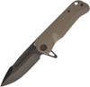 Medford Proxima Framelock (MD200SPQ36A1) 3.8" Black PVD Coated S35VN Drop Point Plain Blade, Bronze Anodized Handle Silver Hardware