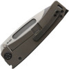 Medford Mara-H Framelock (MD0453TD36A1) 4" Tumble Finished S35VN Drop Point Plain Blade, Bronze Anodized Titanium Handle Black Hardware