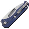 Medford Knife & Tool Praetorian Slim Flipper Frame Lock (MD208STD03A2)- 3.25" Satin CPM-S35VN Drop Point Blade, Flamed Titanium Handle