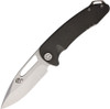 Medford Knife & Tool On Belay Frame Lock Knife (MD038ST30PV) - 4.125in CPM S35VN Tumbled Drop Point Blade, Grey PVD Coated Titanium Handle