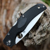 Spyderco Native Chief Lightweight C244PBK, 4.08" Satin CTS-BD1N Plain Blade, Black FRN Handle