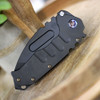 Medford Praetorian T (MK012SPT-30PV-TPCP-BP) 3.75" CPM-S45VN Black PVD Coated Tanto Plain Blade, Black PVD Coated Titanium Handles, Flamed Harware, Flamed Clip, Waterproof Case