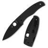 Spyderco Bodacious C263GPBK - 3.66" Black DLC CPM-S30V Plain Blade, Black Smooth G-10 Scales Handle