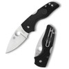 Spyderco Lil’ Native Lightweight C230SBK - 2.43" Satin CTS BD1N Serrated Blade (SpyderEdge), Black FRN Handle