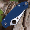Spyderco Para 3 (C223GPCBL) - 2.92in Satin CPM-SPY27 Plain Blade, Cobalt Blue G-10 Handle
