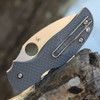 Spyderco Sage 5 Lightweight Maxamet (C123PGY) - 3.0in Satin Micro-Melt Maxamet Plain Blade, Gray FRN Handle