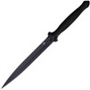 Begg Knives Filoso Dagger Fixed Blade Knife (BG027)- 8" Black Titanium Coated 1095HC Dagger Blade, Black Injection Molded Nylon Handle