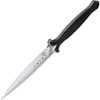 Begg Knives Filoso Dagger Fixed Blade Knife (BG030)- 6" Satin 1095HC Dagger Blade, Black Injection Molded Nylon Handle