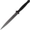 Begg Knives Filoso Dagger Fixed Blade Knife (BG029)- 8" Gray Titanium Coated 1095HC Dagger Blade, Black Injection Molded Nylon Handle