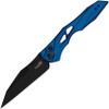 Kershaw Launch 13 Automatic Knife (7650BLU) 3.50" CPM-154 Black Wharncliffe Plain Blade, Blue Aluminum Handle