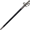 Cold Steel English Back Sword (88SEB) 32" 1055 Standard Plain Blade, Cast Metal Handle with Full Guard, Black Leather Scabbard