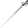 Cold Steel English Back Sword (88SEB) 32" 1055 Standard Plain Blade, Cast Metal Handle with Full Guard, Black Leather Scabbard