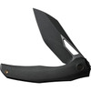 WE Knife Ignio BSW (WE22042B1) 3.30" CPM-20CV Black Stonewashed Drop Point Plain Blade, Black Titanium Handle