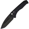 Medford Knives Praetorian Swift Auto (MD206SPT42AB) 3.38" CPM-S35VN Black PVD Coated Tanto Plain Blade, Black Anodized Aluminum Handle