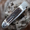 CobraTec Trapper Hidden Release Automatic (CTTHRSTG) - 3.125 Satin D2 Steel Drop Point Plain Blade, Stag Handle