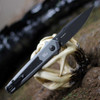 Rear view of the 7951 showing the integrated finger guards and reversible deep-carry pocket clip.