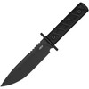 Zero Tolerance 6 Fixed Blade (ZT0006BLK) 6" CPM-3V Black Cerakote Clip Point Plain Blade, Black G-10 Handle, Black Kydex Sheath