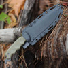 DPx Hest 6 MILSPEC (DPXHSX61) 6" S35VN Drop Point Plain Black Blade, Olive Drab Green G-10 Handle, Kydex Sheath