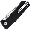 Kizer Cutlery Cliff (KIL4007A1) 3.5" 9Cr18MoV Satin Clip Point Plain Blade, Black G-10 Handle