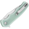 Kizer Cutlery Yacht (KIL3004A1) 2.99" 9Cr18MoV Satin Drop Point Plain Blade, Jade Textured G-10 Handle